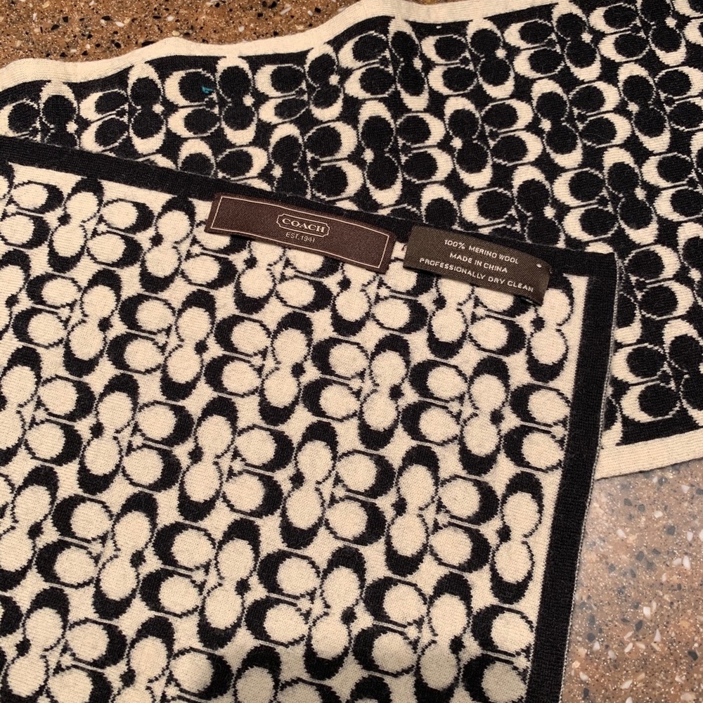 Coach Merino Wool Scarf